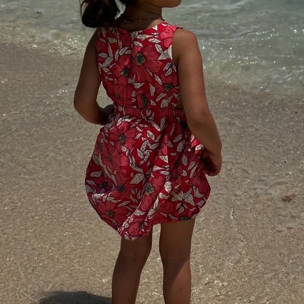 Zara Girls Floral Cutout Dress